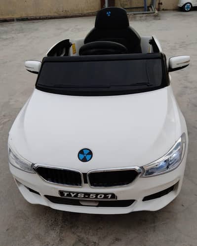 White Colour Kids Battery Car