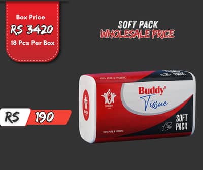 Buddy Soft Pack Tissue Paper 450 Sheets 2ply Perfumed