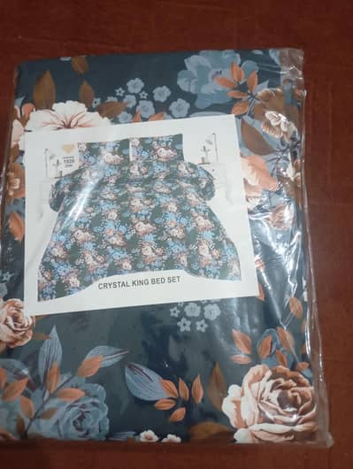 Diamond bed sheet full size with 2 pillo