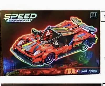 Technic lego ferrari red/black