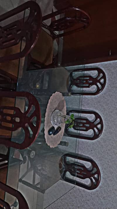 Dinning Table 7 seater Mirror