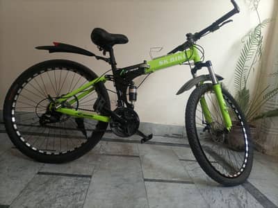 SK X-PRO Foldable Mountain bike , Front-Suspension , Shimano Gears ,