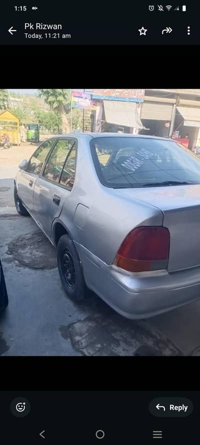 Honda city 1998 madal argent for sale ac chill New tyre injan ok only