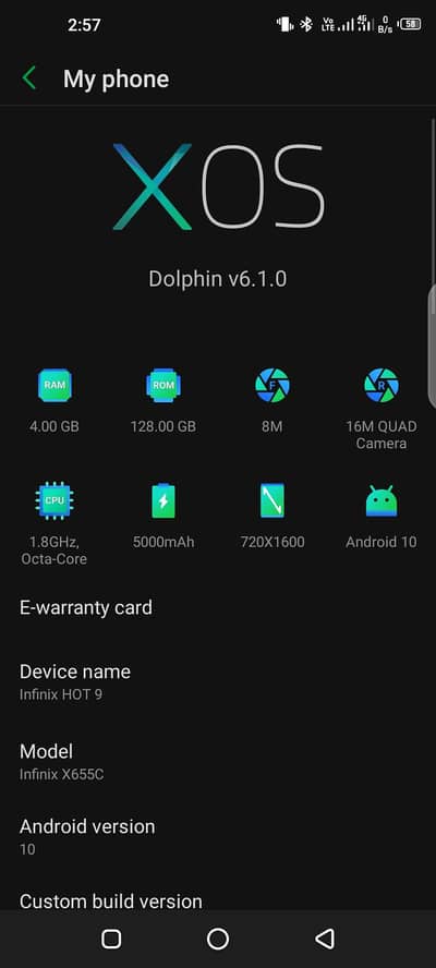 infinix hot 9 4/128 all ok