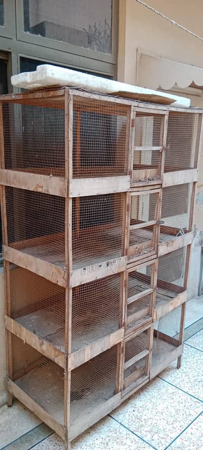 Big Size solid wooden cage