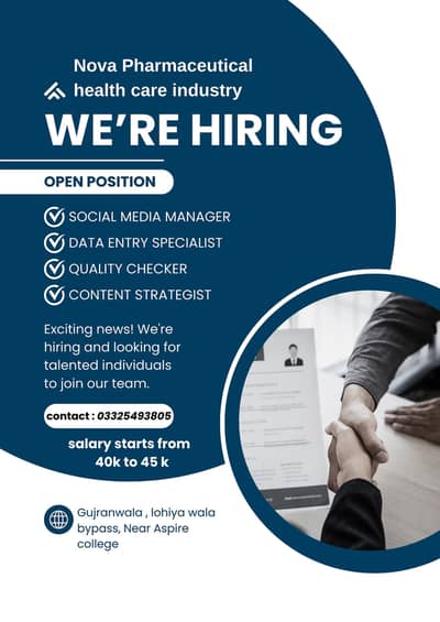 NEED Urgent Hiring staff