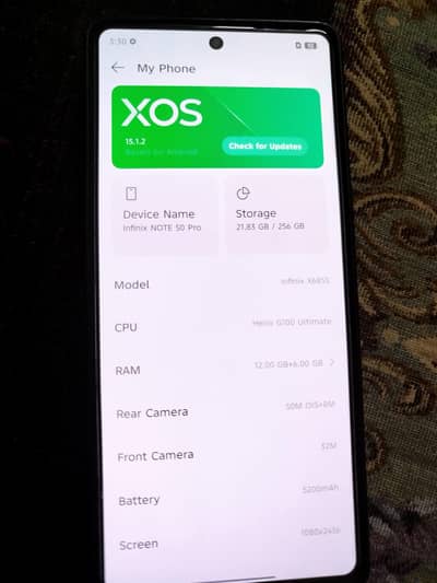Infinix Note 50 Pro, Just Like New. Urgent Sale