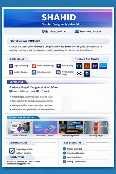 Experienced Graphic Designer Available for Freelance