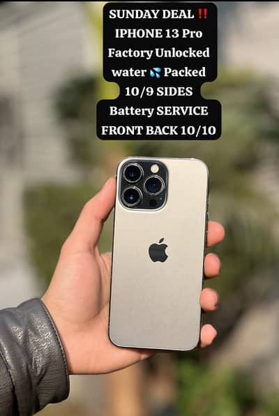 13 pro Factory unlock water  packed