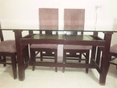 6 chairs dining table for sale
