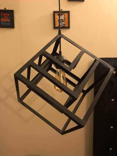 Black Metal Hexagon Hanging Lights