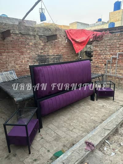IRON BEDS, SOFA CUM BED, SOFA, SIDE TABLES, DRESSING TABLE