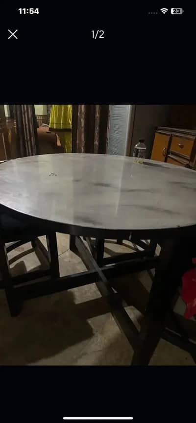 Pizza dining table for kids 4 months used