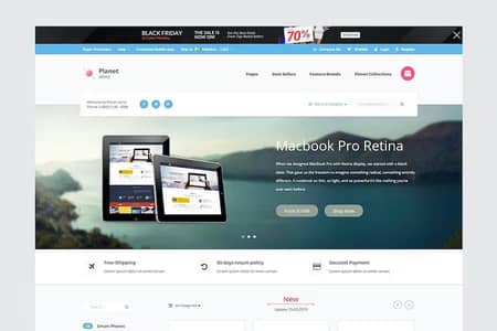 PLANET TECH STORE - ECOMMERCE SHOPIFY THEME LATEST VERSION