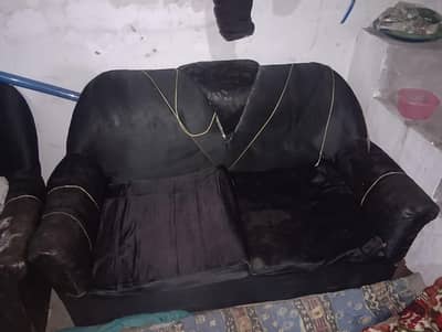 Black sofa set of 3
