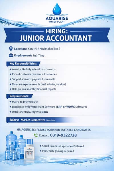 matric to intermediate person needed for running software ERP