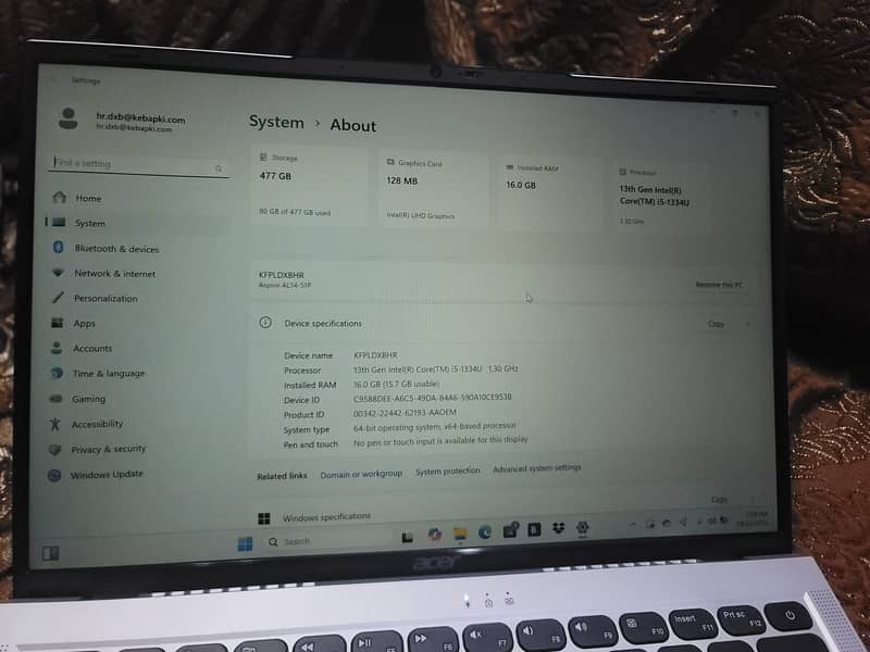 Aspire Lite 14 i5 13th Gen 16 GB RAM 2
