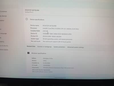 Microsoft surface 4 pro- i5 (6Gen)+RGB Keyboard