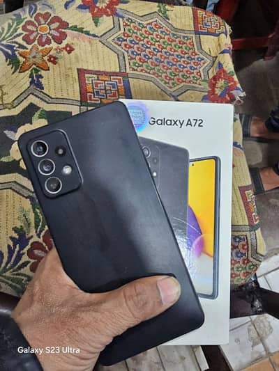Samsung A72 New condition 8GB 128GB complete saman seald 100%