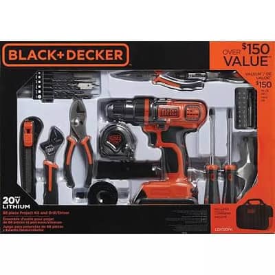 handheld rechargeable drill with all tools