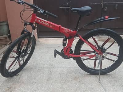 lazer star folding bicycle  and only 1 month used