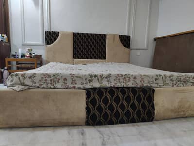 bed with mattress