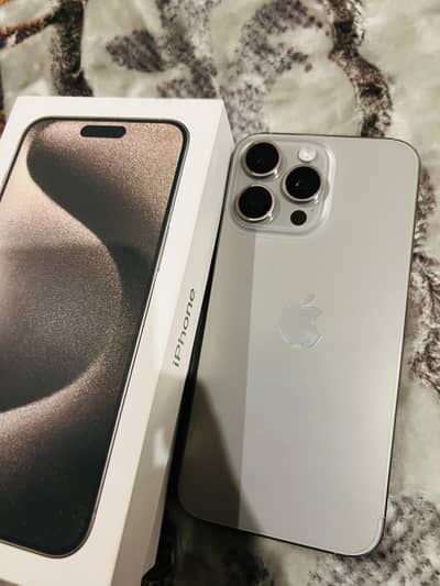 iPhone 15 pro max Pta Approved 256gb  HK natural titanium Dual SIM