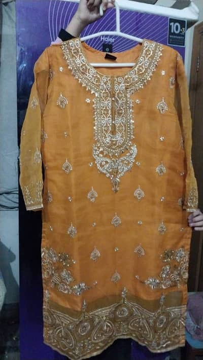 Beautiful Mustard 3-Piece Party Wear Suit - New Condition