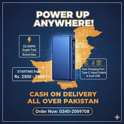 Power Bank | power bank for sale in pakistan|10,000mAh – 50,000mAh|