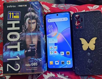 infinix hot 12 with box ladies use 6+5gb ram 128gb memory 03010118477