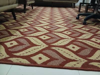 Maroon Carpet with 4 coushins