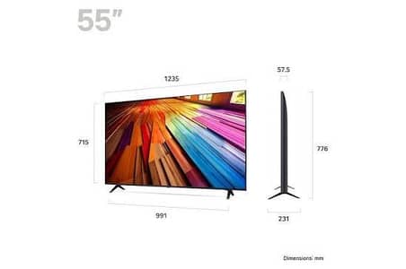 LG 4K TV 55' UT80 AI