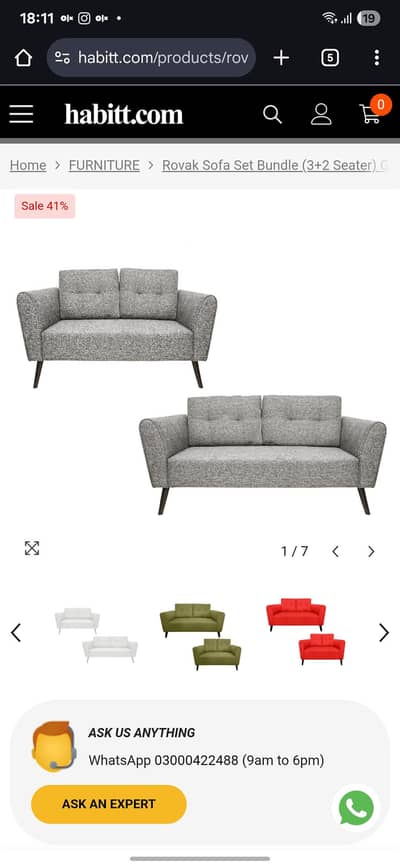 Habbit 5 Seater Sofa