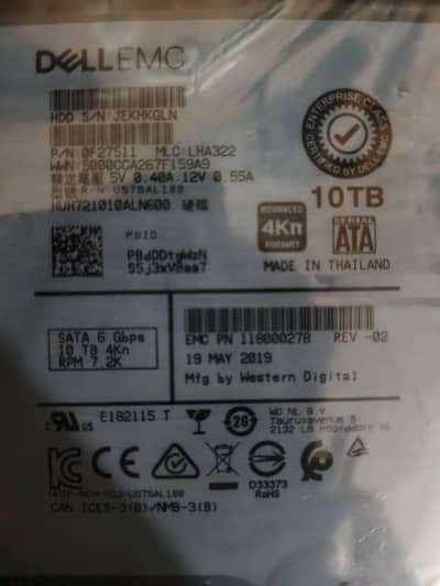 10TB hard drive Dell