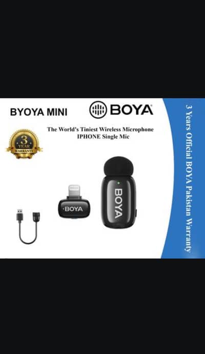 Boya Mini Wireless Mic for iPhone brand new box packed