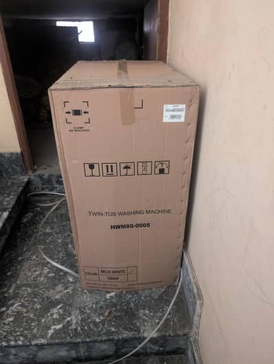 Haier twin tub semi automatic washing machine box packed