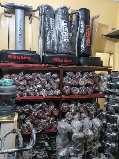 DUMBBELL/ PLATES/ RODS/BENCH/TREADMILL/ ELLIPTICAL/SPIN BIKE