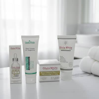 Gluto white 4 in 1 skincare products