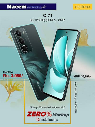 Real me c71 for sale installment available