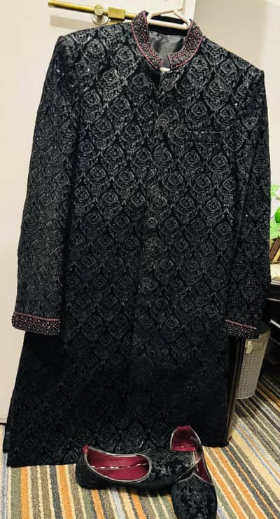 Balck Sherwani