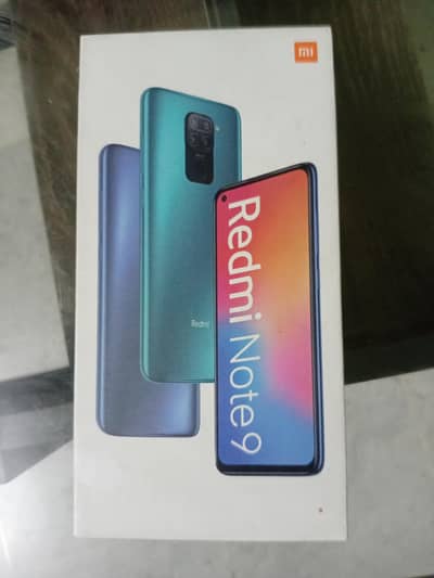 Redmi note 9 with box for urgent sale