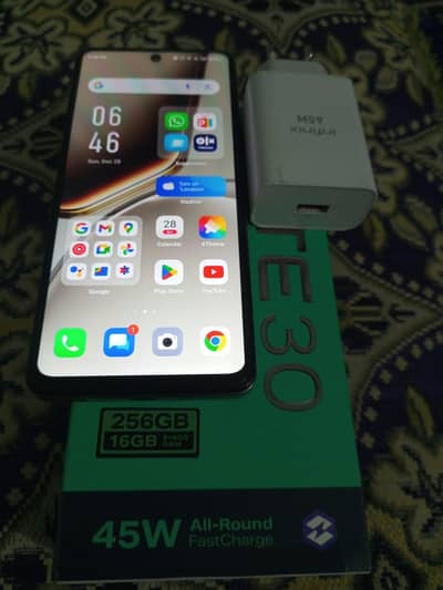 infinix note 30 8+8gb 256gb all ok with all accessories