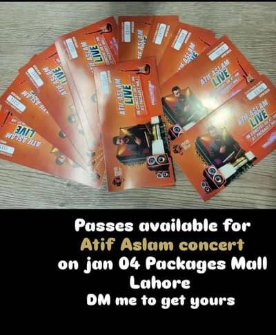 Atif Aslam  live concert passes available