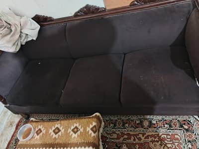3 seater chinoti wood sofa