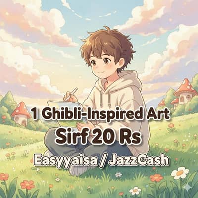 1 Ghibli Cartoon Wale Pic Banane K 20rs