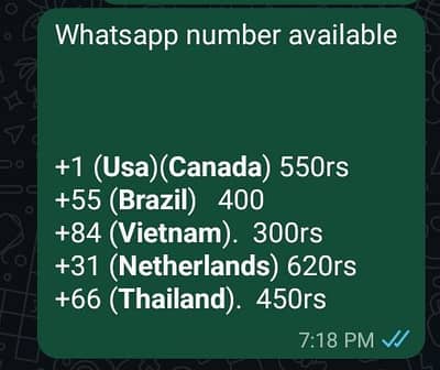 if you want others country whtsapp number msg me