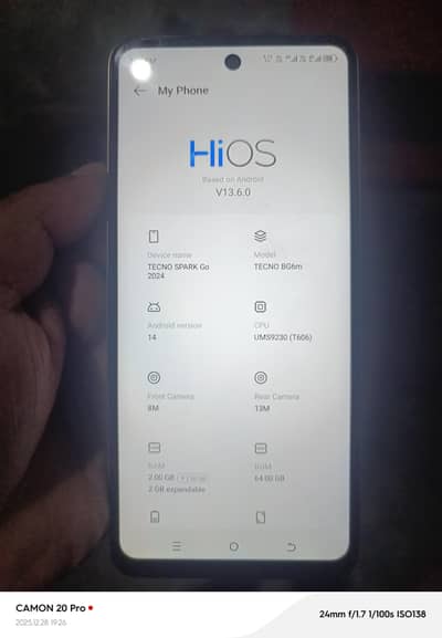 tecno spark go 2+2 ram 64gb rom