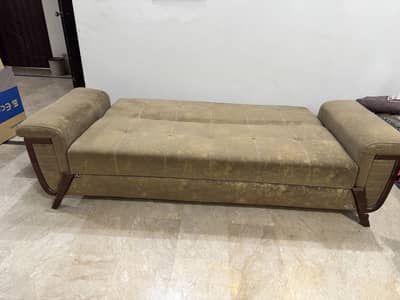 brand new gold brown tacture sofa bed