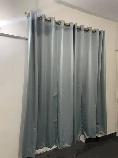 Curtains grey color