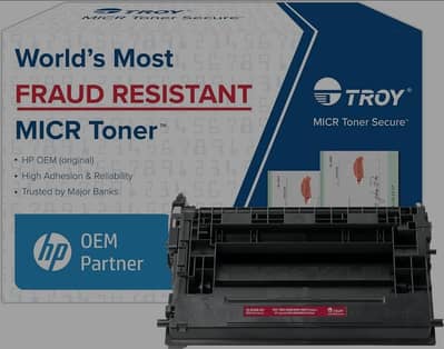 Troy Micr printers Toners Available